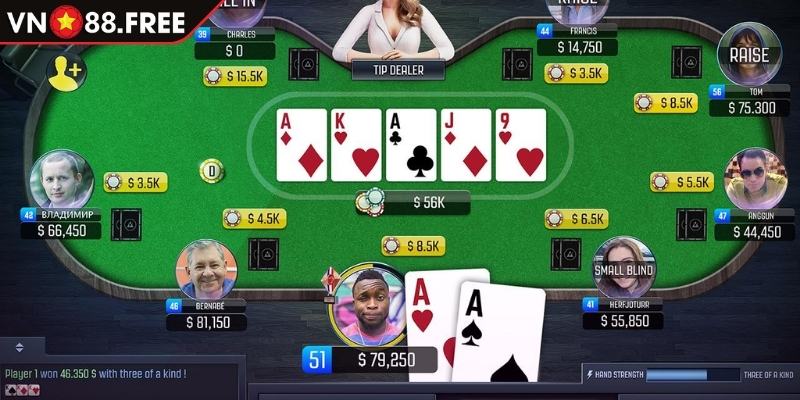 Casino PT - Nhà Phát Hành Với Trải Nghiệm Đỉnh Cao Tại VN88 3 Trải nghiệm game Poker trực tuyến