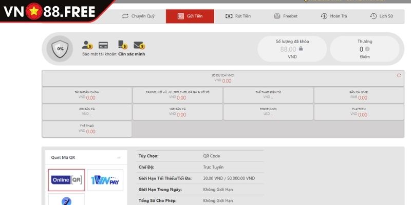 Nạp Tiền VN88 1 Những điều kiện cơ bản khi thực hiện nạp tiền VN88